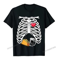 skeleton pregnancy tacos beer xray funny halloween soon dad t shirt camisas men t shirt tops tees designer cotton men