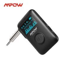 Mpow BH408A Bluetooth Adapter Wireless Stereo Receiver with Display Screen 12hrs Playtime for Music Streaming Car Accessories
