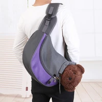 small pet cats and dogs travel fashion portable messenger shoulder bag breathable mesh teddy backpack pet supplies storage pouch
