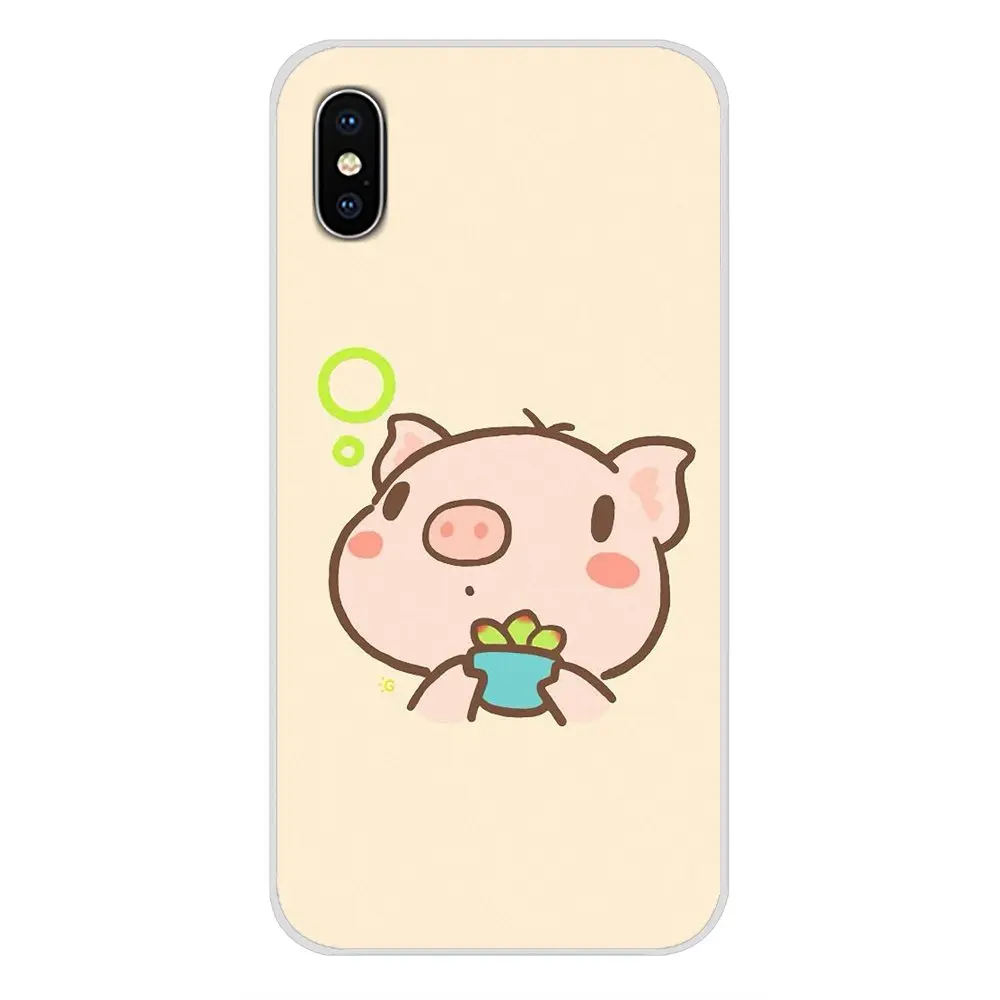 images 2 Прозрачный мягкий чехол Чехлы для Huawei NOVA 2 3 2i 3i Y6 Y7 Y9 премьер-профессионал GR3 GR5 Y5II Y6II смешной милый мягкий чехол с изображением милой свинки - Цвет: images 2