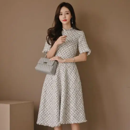 Женское приталенное Деловое платье привлекательное винтажное праздничное