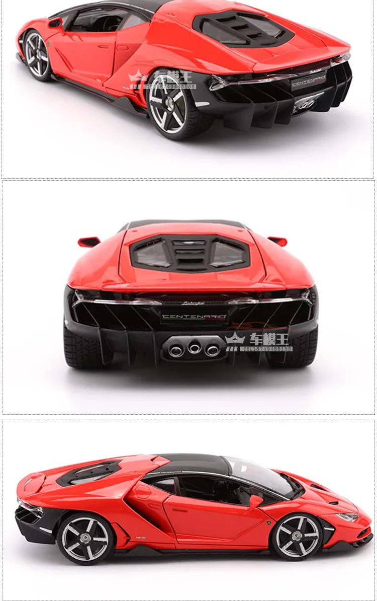 1:18 Lamborghini LP770 центенарио матовый черный/серый/красный/синий Литой Сплав модель автомобиля для детей Подарки