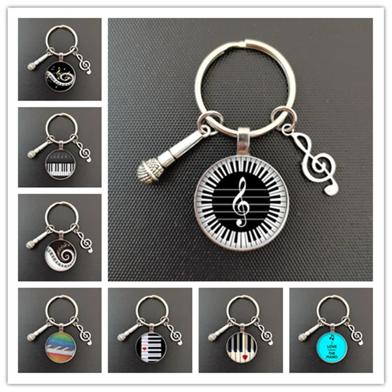 Брелок в форме сердца круглый стеклянный брелок для ключей с выпуклой