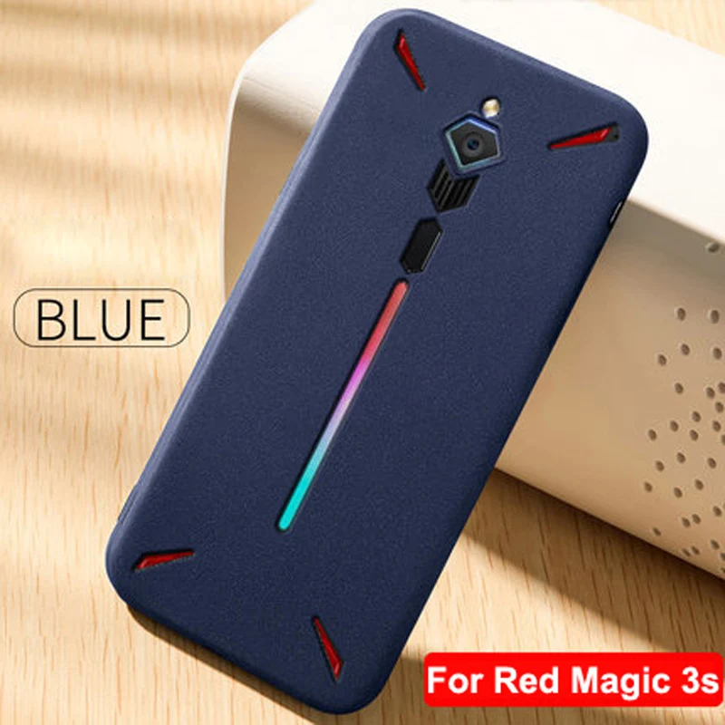 Для zte Nubia Red Magic 1 3 3 s Чехол magic3 Rock sand силиконовый скраб мягкая задняя крышка для red magic 3 s 3 s NX609J NX629J shell - Цвет: Red Magic 3s