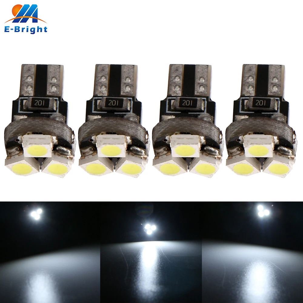 4X T5 12V светодиодный 1210 3 SMD автомобильный инструмент: клин приборной панели