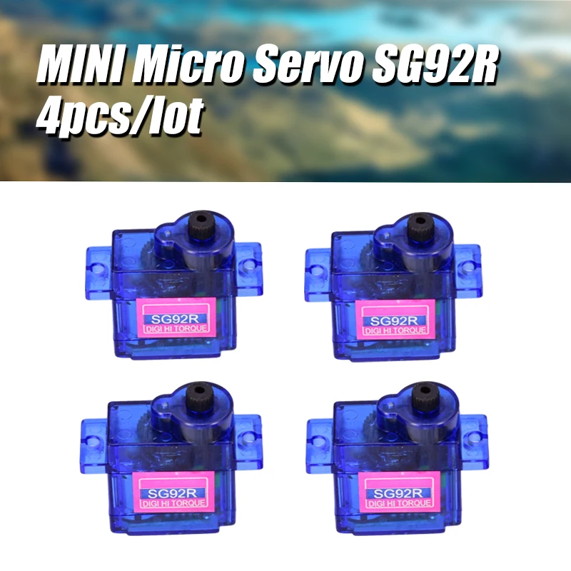 4 шт./лот SG92R микро цифровой сервопривод 9g для радиоуправляемого самолета