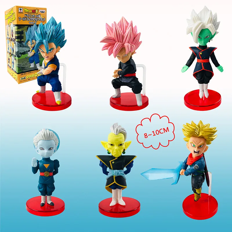 

Анимационная Версия DBZ Dragon WCF, аниме, фигурка из ПВХ, коллекционная игрушка из мультфильма, 8 ~ 10 см (6 шт./компл.)