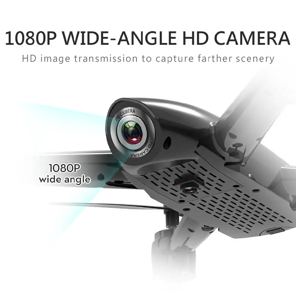 Kuulee SG106 Drone 2.4Ghz 4CH WiFi FPV Optical Flow Dual 720P HD Camera RC Helicopter Follow-up Headless Quadcopter Selfie | Игрушки и