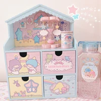 new japan animie twin stars jewelry box cosmetic storage box doll house drawer display cabinet