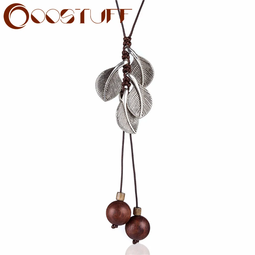 Ручной работы Листья Кулон Ювелирные изделия основа для кулонов и ожерелья