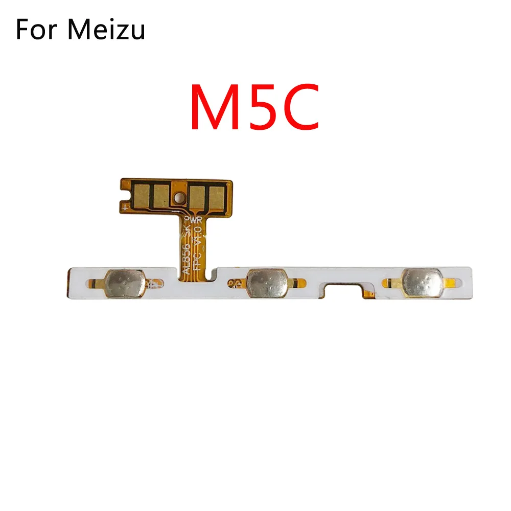 1 шт. Кнопка громкости гибкий кабель для Meizu M1 M2 M3 M5C Ml 5 MX4 Pro 6 matel Note кнопка