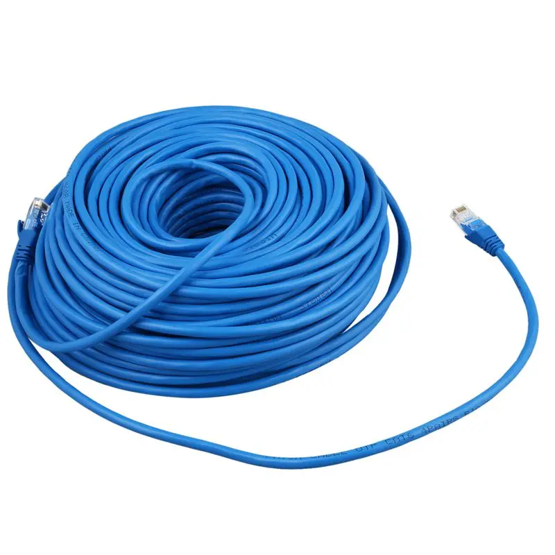 Горячие XD-Плоский CAT6 Ethernet 100 м/1000 Мбит/с патч-кабель сети RJ45 PLAT в от 5 м до 50 м Длина: 50 м Cat6