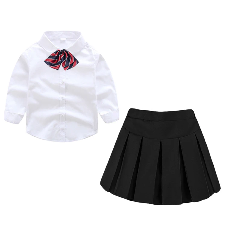 3 шт. Детская рубашка и юбка в японском стиле | Тематическая одежда униформа