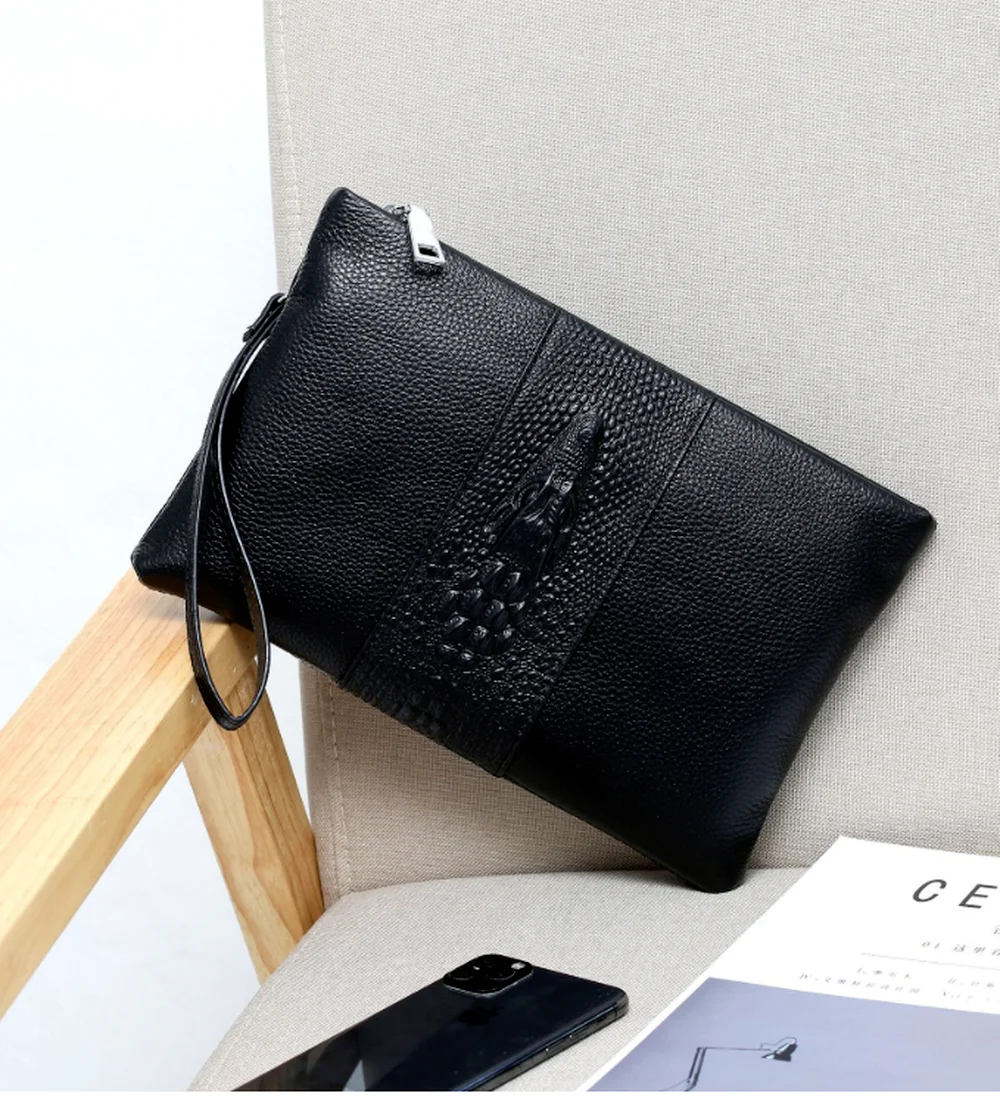 

New Business Men's Wallet Password Lock Men's Clutch Coin Purse Wallet Casual Envelope Long Wallet Leather Men's Handbag