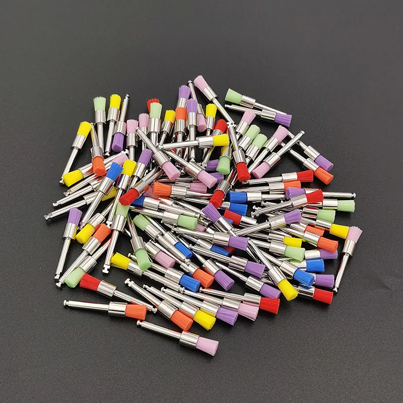 100 шт./кор. стоматологический нейлоновое полировочное кисти плоские Форма