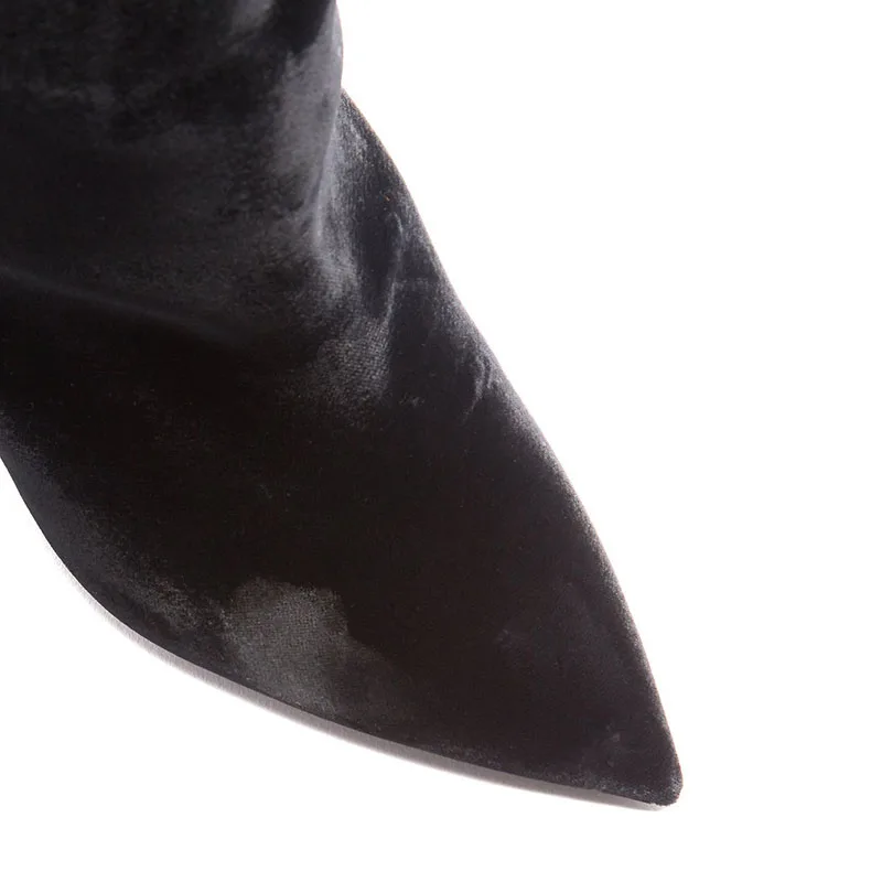 Женские сапоги с острым носком Arden Furtado зимние элегантные до колена на