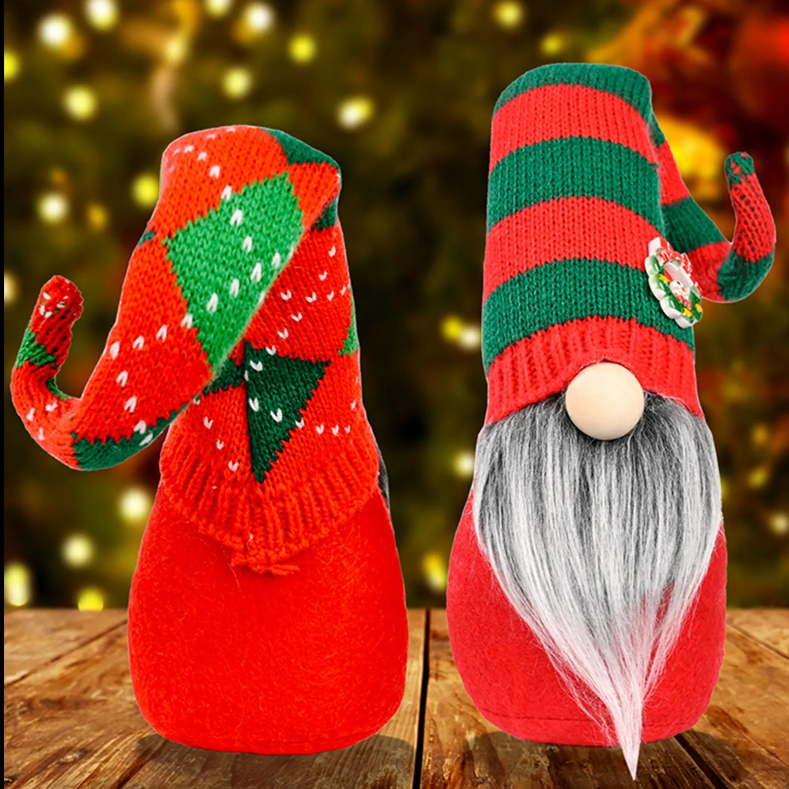 

Creative Gnome For Home Decoration Accessories Faceless Doll Kawaii Room Decor Christmas High Hat Dwarf Plush Crafts 2 Pieces