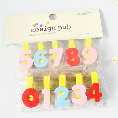 12/8/10 mini note paper clips for Christmas tree bear wood clip photo clips clothespin craft decoration clips - Color: HYDF6