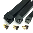 Держатель инструмента SER1010H11 SER1212H11 SER1616H11 + твердосплавная вставка для резьбы MMT11 AG60 AG55, режущий инструмент для токарных станков с ЧПУ