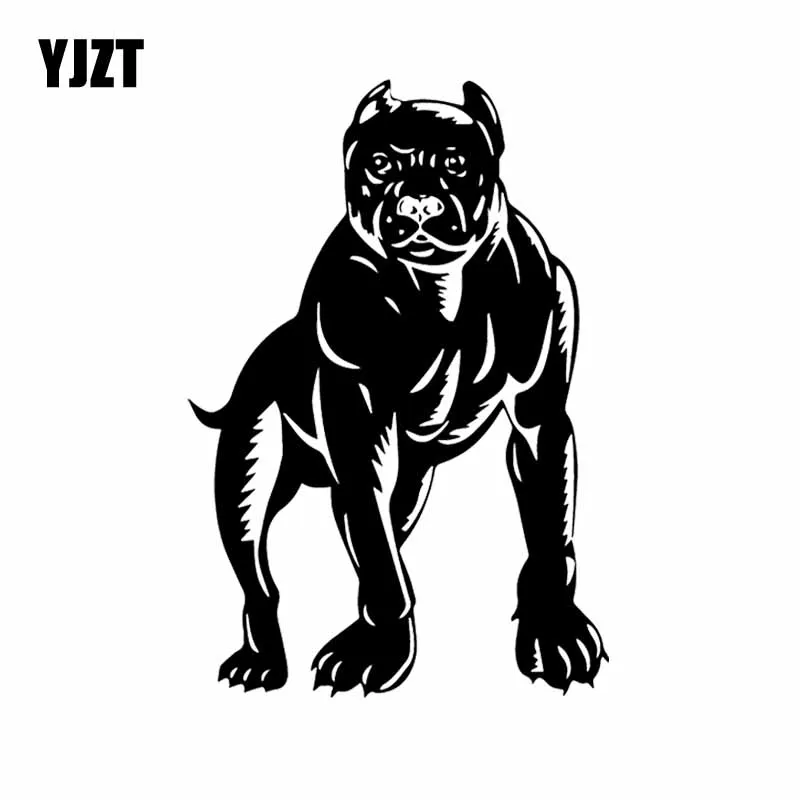 

YJZT 10,8x15,8 см интерспорт Собака Животное Декор красивая фотография мультфильм черный/серебряный цвет