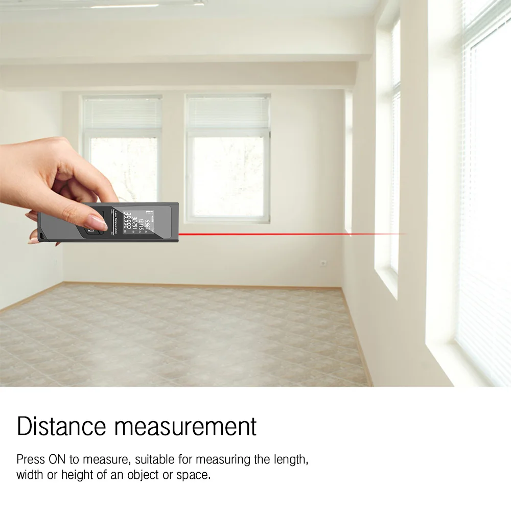 

40 Meters Accurate Laser Distance Measuring Meter Digital Laser Rangefinder Sturdy Smooth High-End Handheld Laser Rangerfinder