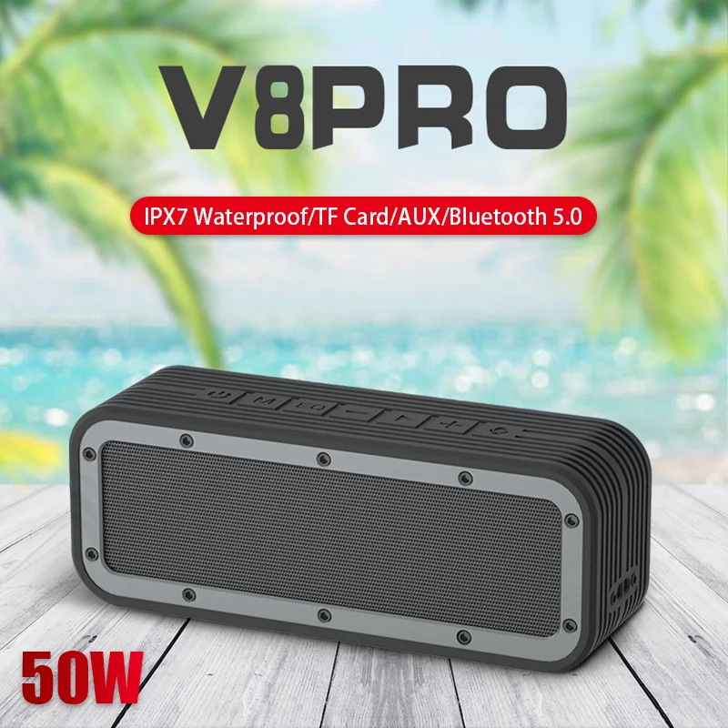 

50w Portable Bluetooth Speaker Caixa De Som Portatil Bass Boombox Waterproof Outdoor Subwoofer Parlantes Alta Potencia Altavoz