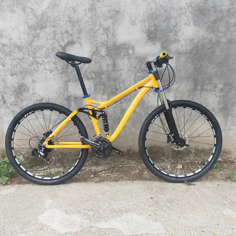 27 скоростей M370 гидравлические тормоза полная подвеска рама bicicleta горный велосипед 27,5
