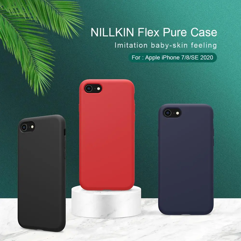 Чехол для iphone 11 чехол se 2020 12 NILLKIN гибкий жидкий силиконовый мягкая задняя крышка