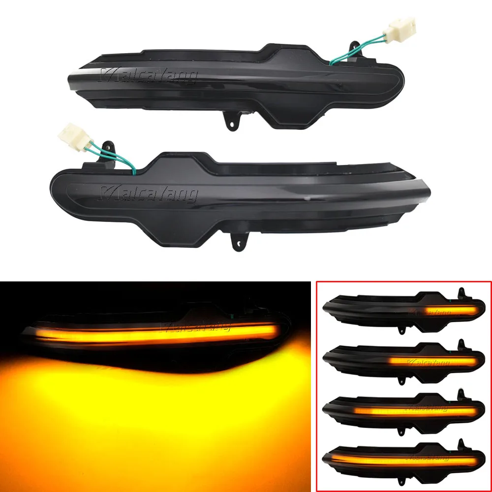2xFor Lincoln Corsair Nautilus 2019 2020 2021 LED Side Wing Rearview Mirror Indicator Blinker Repeater Dynamic Turn Signal Light |