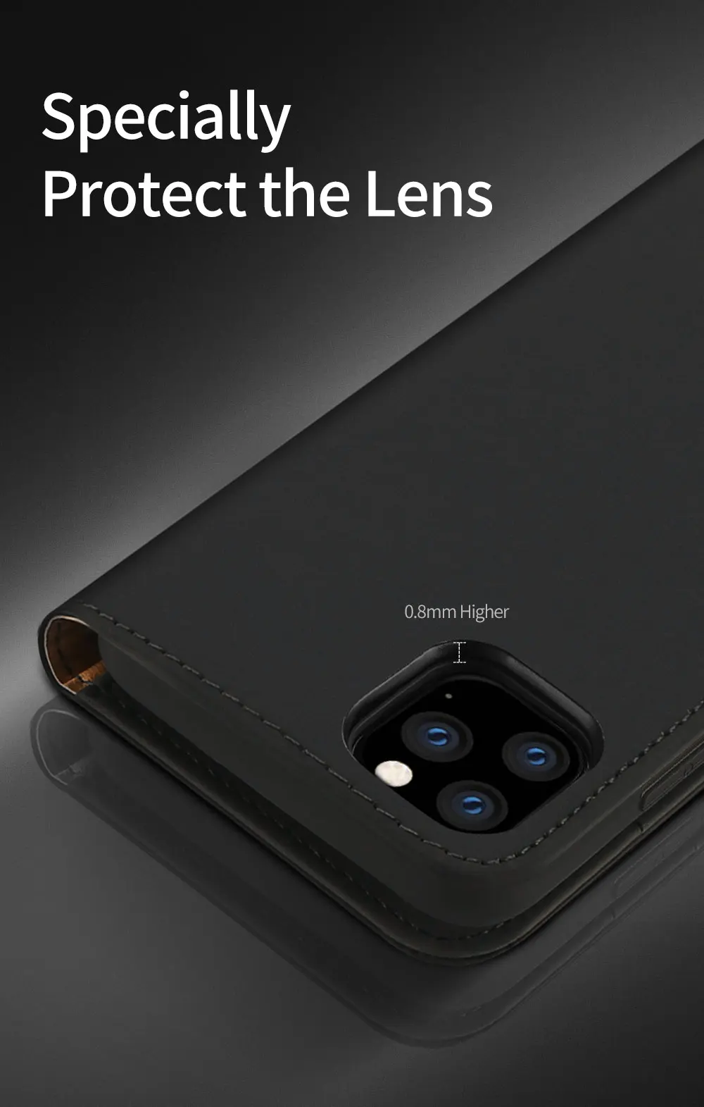 Настоящий Роскошный чехол из искусственной кожи с защелкой для iPhone 11 Pro Max, защитный чехол для телефона, чехол для iPhone 11 Pro Max, чехол-кошелек