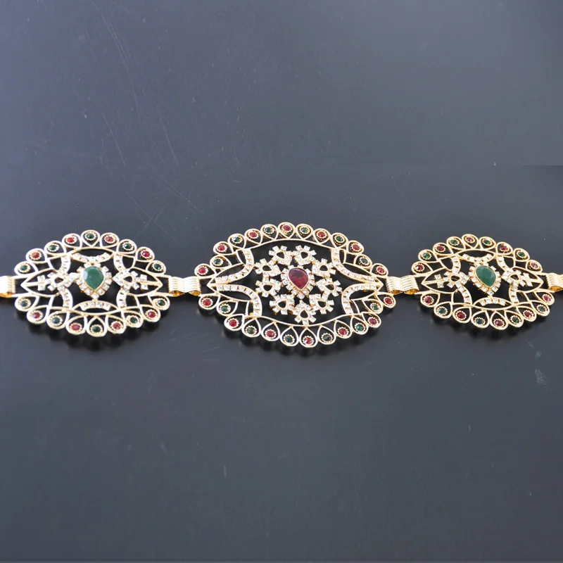 RLOPAY Красочные Стразы Свадебные ремни для женщин модные позолоченные турецкие