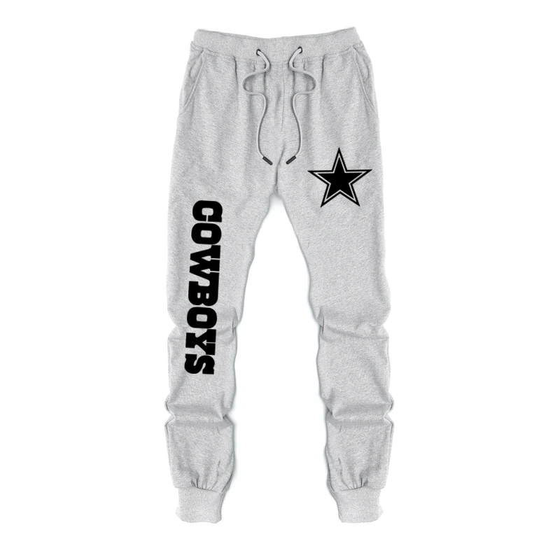 Cowboys Gray Патриоты брюки весна и осень спортивный свитер брюки Новая Англия чемпионы Повседневные свитера брюки новые любовники мужские повседневные спортивные брюки - Цвет: Cowboys Gray