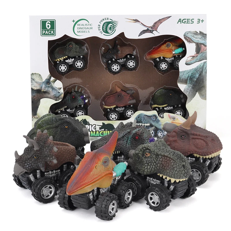 Игрушечный автомобиль модель динозавра мини игрушечный инерционная задняя