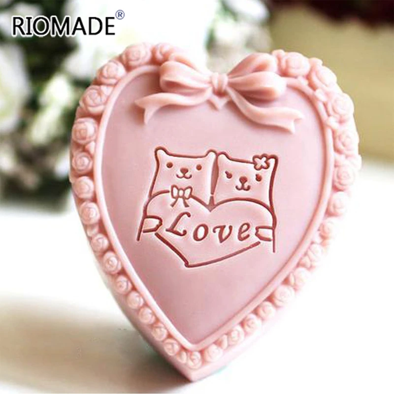 Медвежья Любовь Прозрачный ручной работы мыло печать животных прозрачный