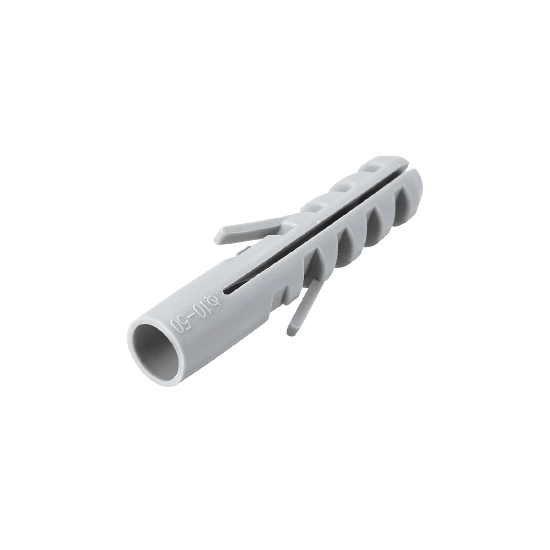 

uxcell 24pcs 10mm X 50mm Plastic Anchor Bolts Expansion Pipe Column Concrete Wall Plug Gray for Home Garden DIY
