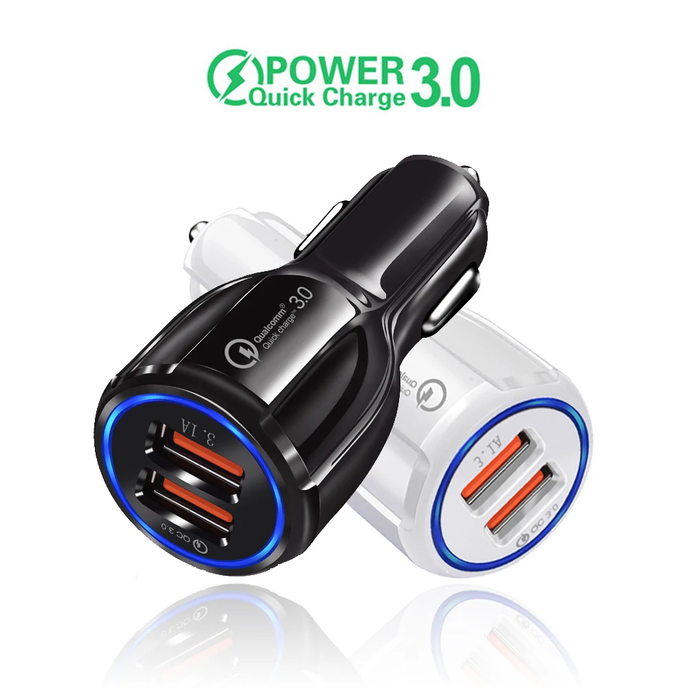 Автомобильное зарядное устройство мобильный телефон USB LED для iPhone 11 Pro 7 XR MAX Micro Type C