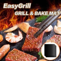 sueea%c2%ae easy grill bake mat reusable non stick baking paper oven pastry mat liner heat resistant easy clean bbq baking sheet