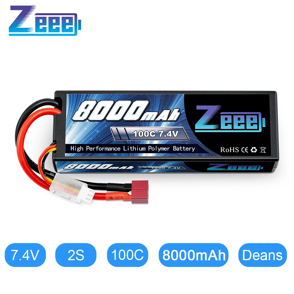 аккумулятор zeee 2s lipo 74 в 8000 с мач free global shipping