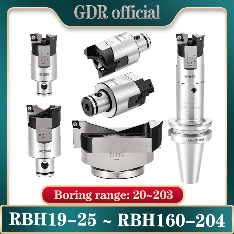 Adjustable double-edged RBH 25-33 32-42 40-55 68-92 BT30 BT40 rbh LBK rough boring head Twin-bit Rough Boring Head boring tool