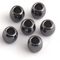 cord tip ends half drilled caps necklace round metal beads slider beads crimps fastener for jewelry making finding diy craft