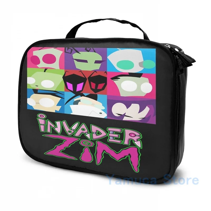Забавная коллекция Invader Zim с графическим принтом рюкзак USB-зарядкой для мужчин и