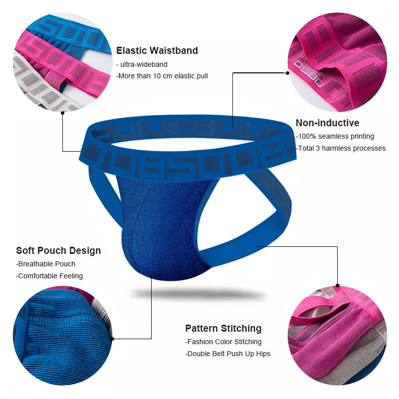 

CMENIN BS Cotton Underpants Gay Men Sexy Man's Underwear Thong Men Jockstrap Underpants Mens Thongs And G strings Cueca BS3127