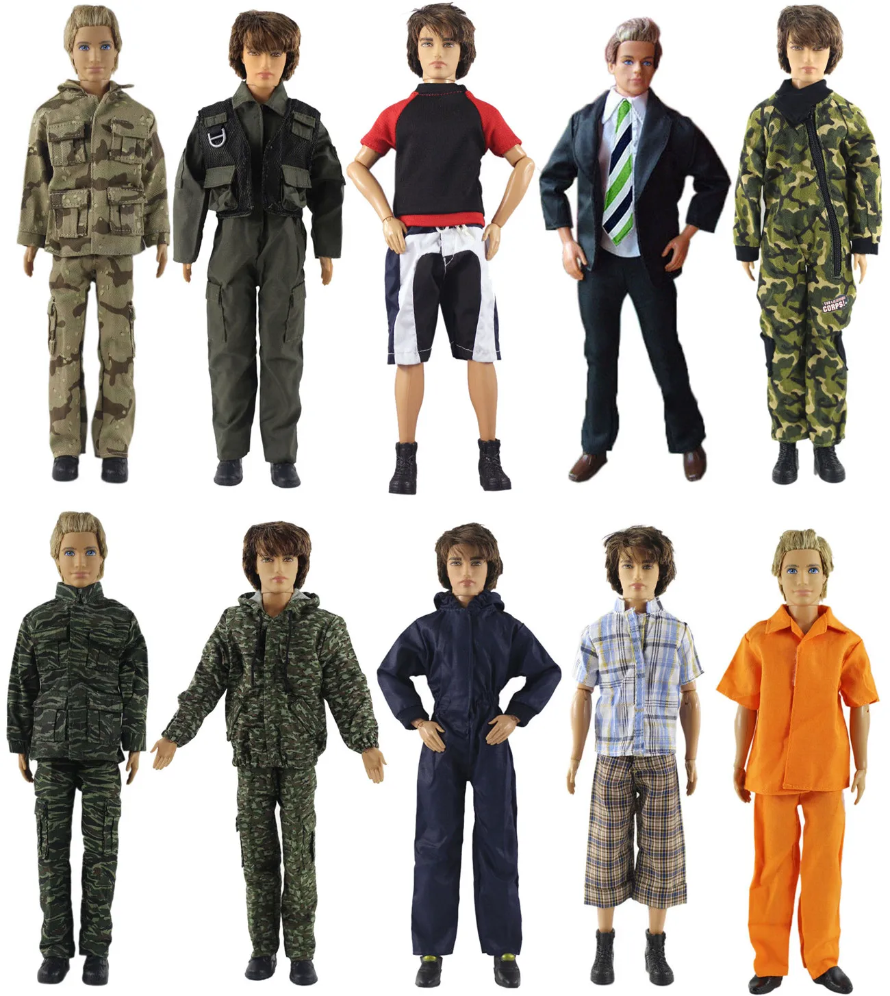 1 Set Doll Clothes Outfit for 12 inch Ken Many Style Choice A02 | Игрушки и хобби