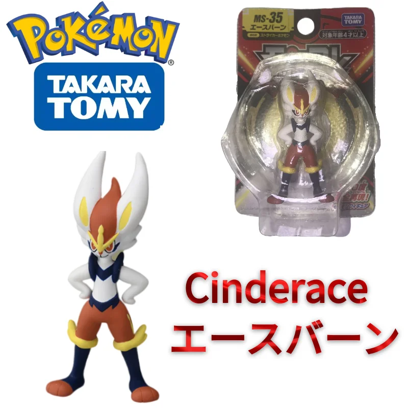 TOMY MS 35 фигурки покемона кавайные игрушки Cinderace Высококачественный Изысканный