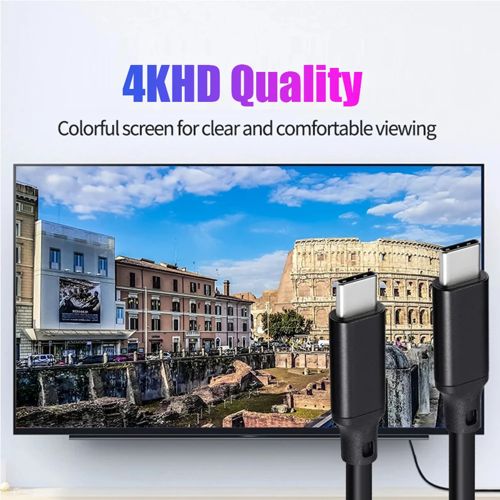 Кабель USB C к 3 2 Gen видеокабель HD 4K 60 Гц PD 100 Вт 5A кабель для быстрой зарядки передачи