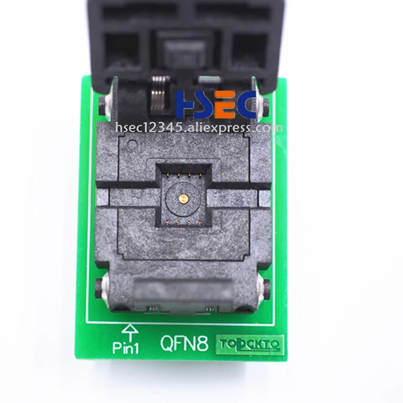 Оригинальная розетка QFN8 6x5 мм WSON8 DFN8 MLF8 к адаптеру DIP8 тестовый чип ic шаг 1 27