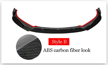 Style B For Nissan- Sentra SYLPHY Front Bumper Sport Style Lip Lower Grille Diffuser Protector Spoiler Body Kit Cover Trim - Цвет: Style B