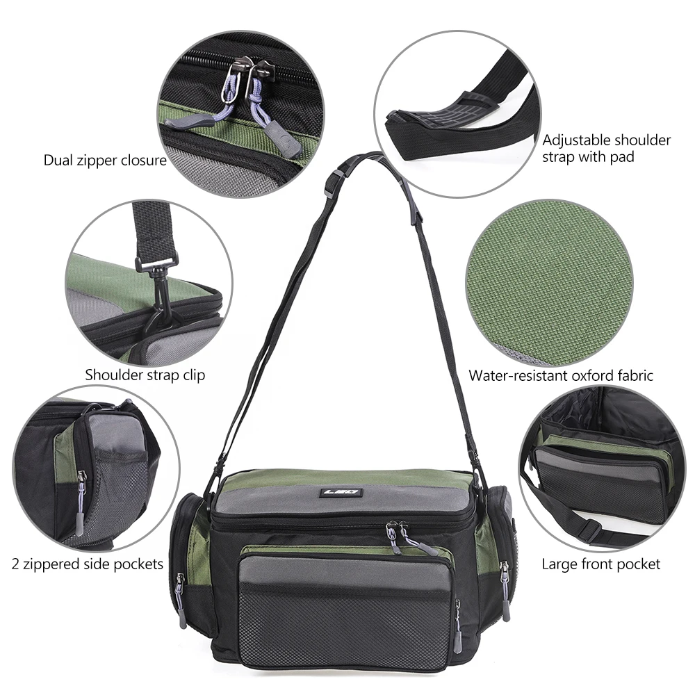 

Waterproof Fishing Bag Fishing Accessories Large Capacity Multifunctional Lure Fishing Tackle Pack Outdoor Shoulder Bags