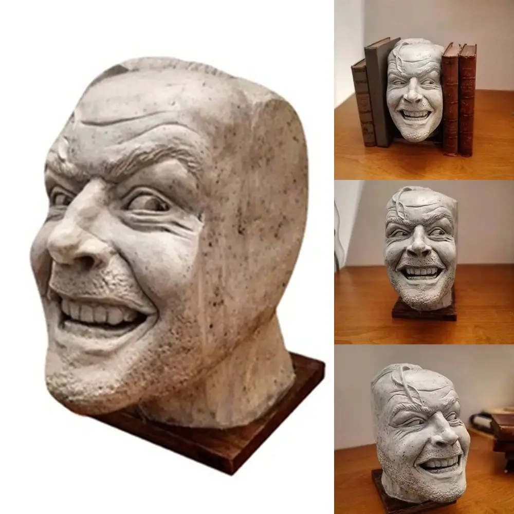 

Забавная блестящая скульптура Джонни из смолы, аксессуары для поделок, Подарочная книжная полка для библиотеки, скульптура, украшение