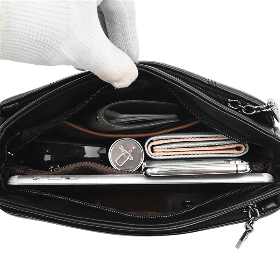 Роскошные сумочки женские сумки дизайнерские через плечо с 3 отделениями для